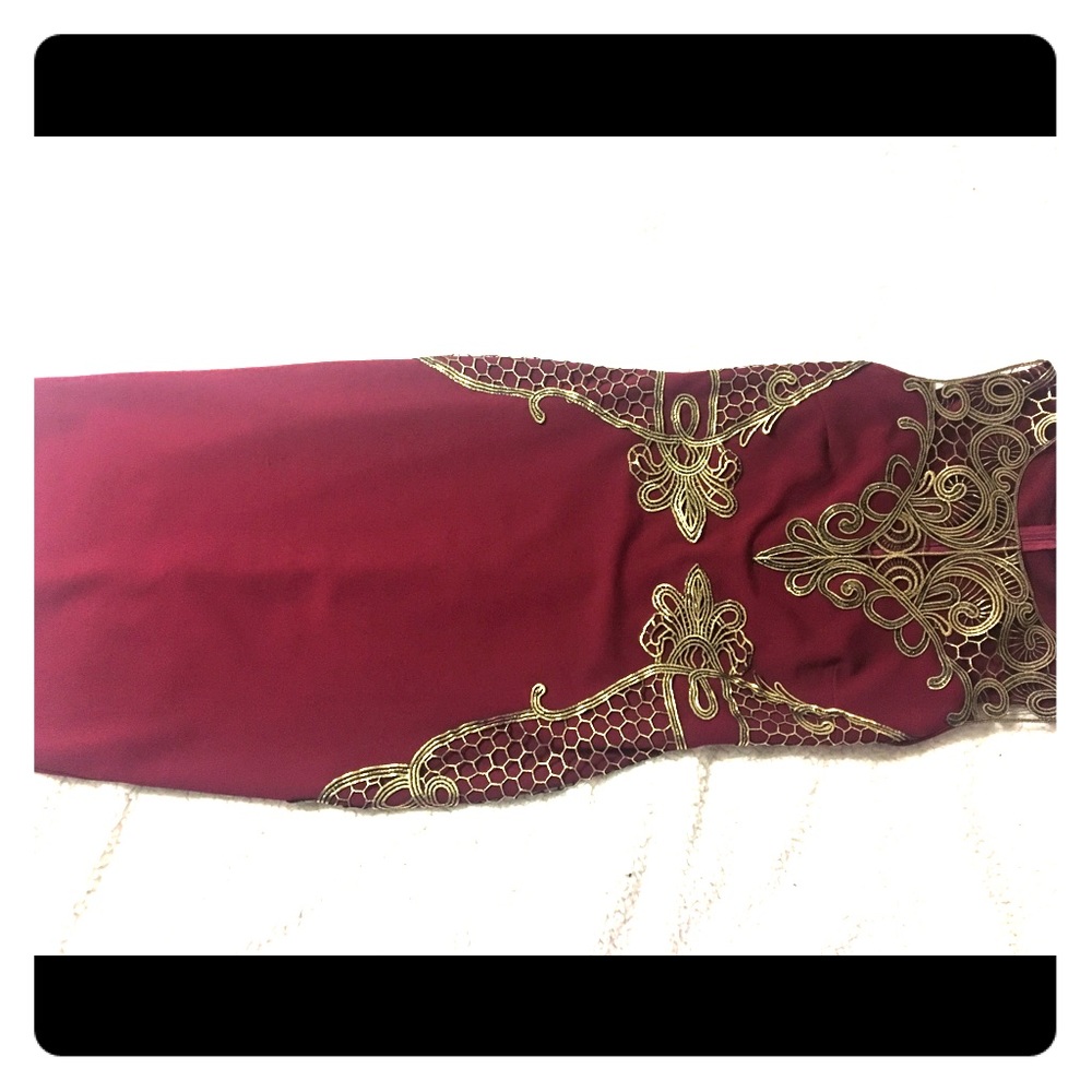 Burgundy Dress
